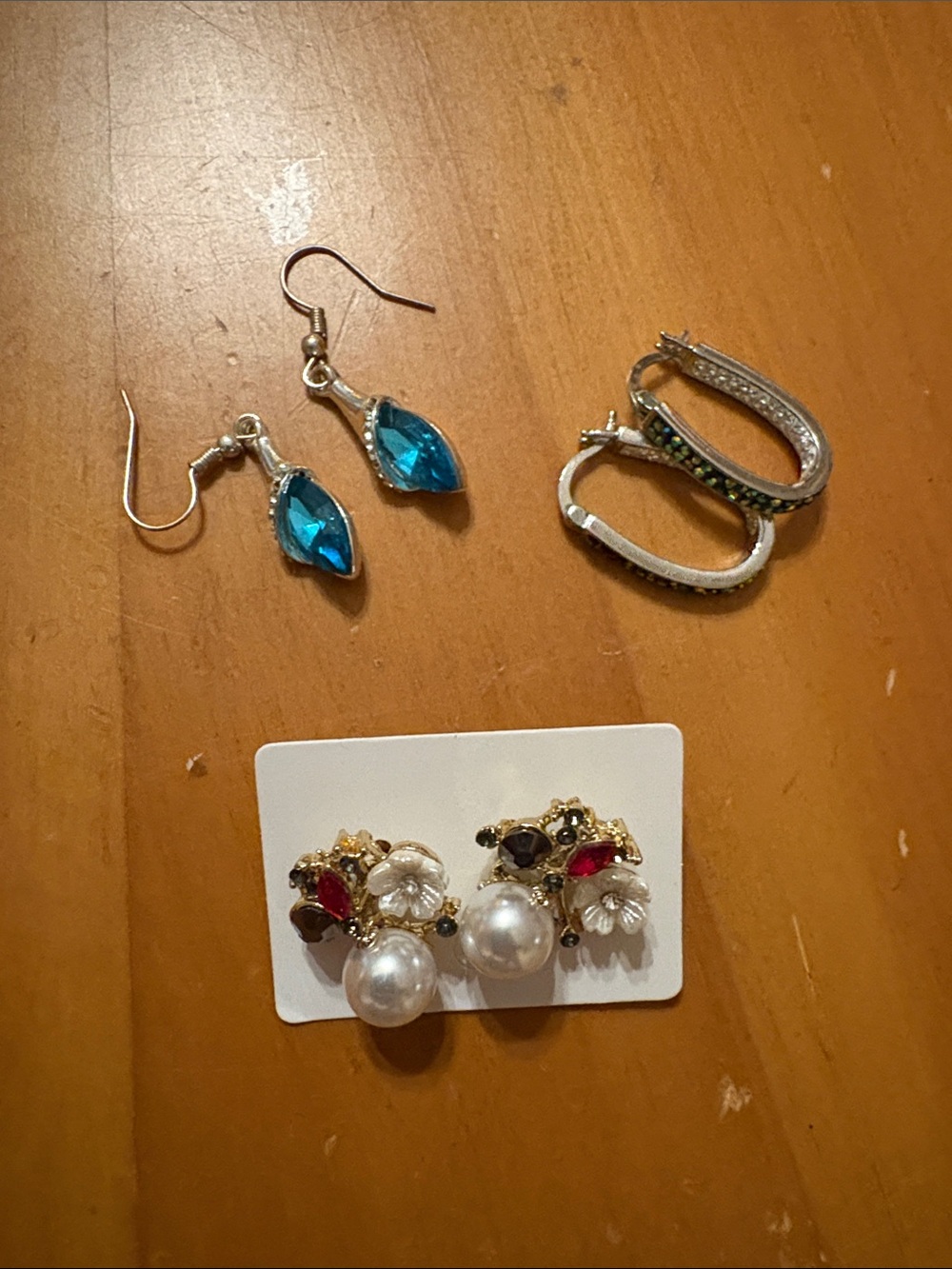 Blue Crystal Drop Earrings - Women Jewelry